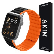 AKiM Neo Pro 磁吸矽膠錶帶 38/40/41mm, 魅惑黑