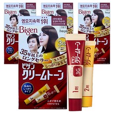 비겐 크림톤 염색제 40g, 3G밝은밤색, 4개