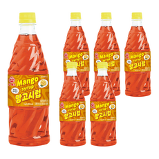 오쉐프 망고시럽, 1kg, 6개