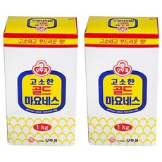오뚜기 고소한 골드 마요네즈, 1kg, 2개