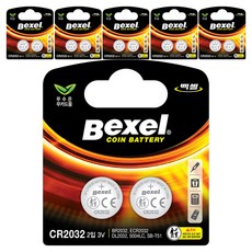 벡셀 코인 건전지 CR2032, 2개입, 6개