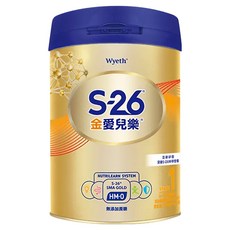 Wyeth 惠氏 S-26 金愛兒樂嬰兒配方奶粉 1號再升級版 0~12個月, 850g, 1罐