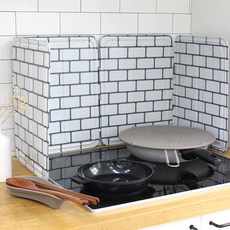 Kitchen9 瓦斯爐防油墊 高級型 白色磚塊, 1個