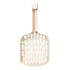 DOG CAT STAR 汪喵星球 專利8字快篩貓砂鏟, 大鏟面設計, 好篩好過濾, 273 x 130 x 57mm, 奶茶杏, 1個