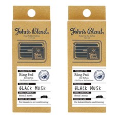 John's Blend 車用芳香劑補充包, 黑麝香, 2盒