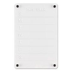 周/月計畫留言板冰箱貼, 單個裝, 亞克力/磁鐵材質, 01, 20cm x 30cm