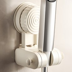 한봄누리 강력 흡착 각도 조절 샤워기 거치대, 화이트