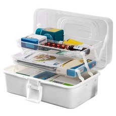 마켓플랜 토트 다용도 대용량 3단 수납 구급상자, 1개