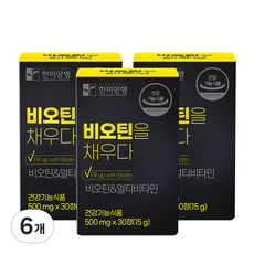 한미양행 비오틴을 채우다, 30정, 6개