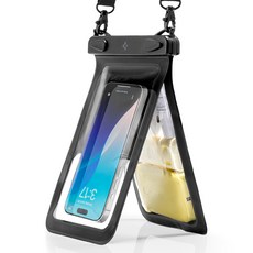 슈피겐 듀얼 포켓 아쿠아실드 방수팩 A603 ACS09745, 블랙, 1개