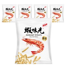 裕榮食品 蝦味先 原味, 非油炸, 60g, 5包