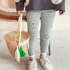 CONTIKIDS 女童燈芯絨小熊內搭褲