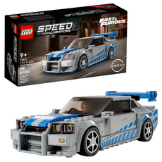 樂高 LEGO 76917 Speed 賽車系列 積木玩具 9歲以上, 玩命關頭2日產SkylineGTR R34, 1盒