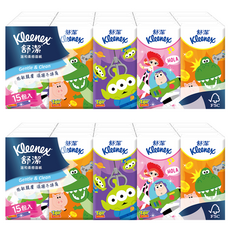 Kleenex 舒潔 紙手帕 10張, 15包, 2袋