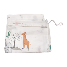 mohe 木暉居家 防塵防潮圓筒型束口棉被收納袋 2入, 動物圖案, 1組