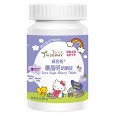 VIGOWAY 威客維 護晶明咀嚼錠 三麗鷗聯名, 30顆, 1罐