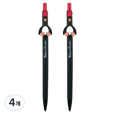 PINKFOOT 酷狗寶貝 細桿自動鉛筆 麥高 黑色, 0.5mm, 4個