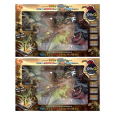 韓國 B&C 恐龍侏羅紀人物套裝, 2組