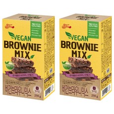 브레드가든 비건 브라우니 믹스, 2개, 250g
