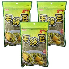耆盛食品 毛綠豆, 500g, 3包