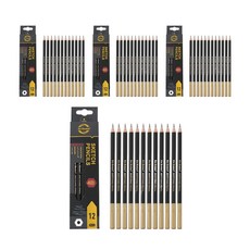 Valhappy專業繪圖鉛筆 單色, 48個, 4B