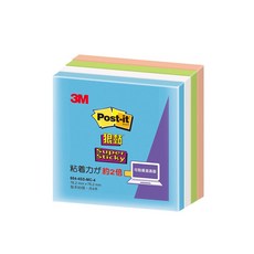 3M Post-it 利貼 狠黏便條紙, 654-4SS-MC-4, 360張, 1組