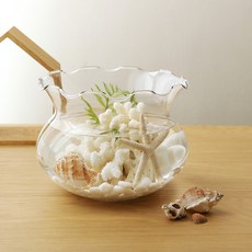 GLASSCO 福袋造型水盆 開放式波浪魚缸 大, 單一顏色