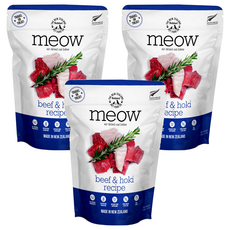 NZ Natural 香酥風乾鮮肉餐 貓用, 牛肉、鱈魚, 100g, 1包, 牛肉, 鱈魚, 3包