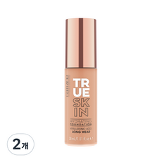 캐트리스 트루 스킨 하이드레이팅 파운데이션 30ml, 033 쿨 아몬드, 2개