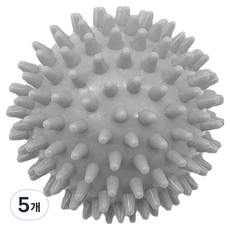 디미스 지압마사지 도치볼 9cm, 5개, 실버