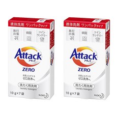 Attack ZERO 濃縮洗衣精 旅行包 7入, 70g, 2盒