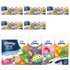 Kleenex 舒潔 紙手帕 10張, 15包, 6袋
