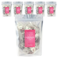 티리얼 허브티 23 스트로베리 삼각티백, 6개, 25개입, 2g