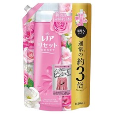 Lenor 蘭諾 日本原裝進口 衣物柔軟劑超特大補充包 玫瑰花香, 1.42L, 1包