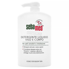 施巴 pH5.5 潔膚露 無皂鹼配方 溫和清潔不緊繃 洗臉和沐浴雙重用途, 1L, 1瓶