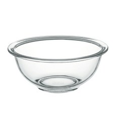 iwaki 玻璃調理碗，日本耐熱認證，適用微波爐，拌沙拉/醃肉/隔水加熱, 900ml, 18 x 8cm, 1個