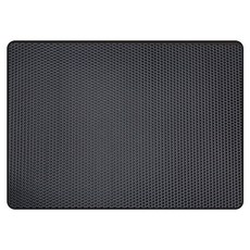 옹이네 고양이 벌집 모래매트 사각엠보형, 블랙, 1개