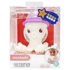 mombella 固齒器 樂咬咬章魚, 食品級矽膠, 食品級色料, 多種造型玩法, 紫色, 約53g, 1個