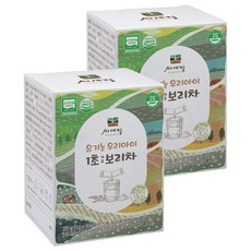 차계절 유기농 1초 아기 보리차 유아 아이 어린이 가루, 30g, 2개