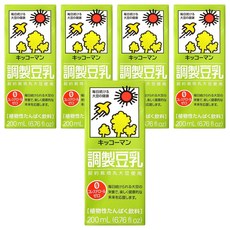 KIKKOMAN 龜甲萬 調製豆乳, 200ml, 5入