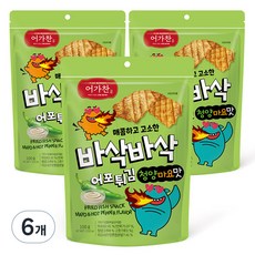 어가찬 바삭바삭 어포튀김 청양마요맛, 100g, 6개