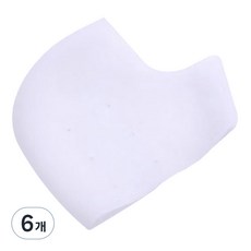 촉촉하족 발 뒷꿈치 실리콘 각질 패드 화이트, 2개입, 6개