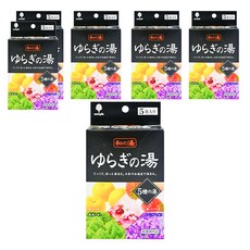 novopin 和的湯入浴劑 5包入 柚子/草莓牛奶/櫻花/薰衣草/森林香, 125g, 6盒