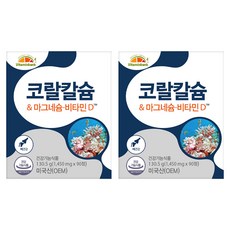 維生素庫珊瑚鈣鎂維生素 D, 130.5g, 2個