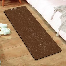 Beyond Living 復古感可水洗珪藻土地墊, 圓點 方格 查爾斯棕