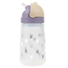 MEROWARE MATT 躲貓貓感溫變色兒童水壺 mero皇冠, 丁香紫 + 奶茶啡, 1個, 400ml