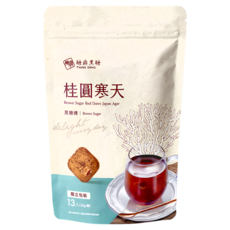 糖鼎 黑糖磚 桂圓寒天, 30g, 13顆, 1包