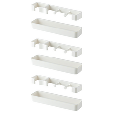 Home Flow 梅雨季煩惱終結 簡約雨傘掛架 2件組, 白色, 3個