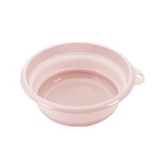 Kinyo 摺疊盆 小, 粉色, 1個