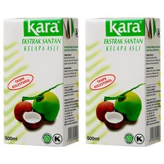 kara 佳樂 SANTAN KELAPA MURMI 佳樂濃縮椰漿 500ml, 2入
